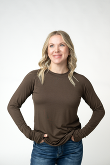 IN STOCK Blair Long Sleeve Top - Brown