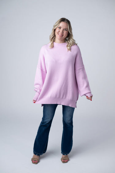 IN STOCK Aurora Cozy Sweater - Lilac