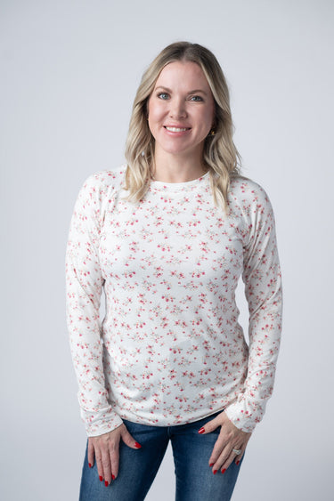 IN STOCK Blair Long Sleeve Top - Micro Pink Floral
