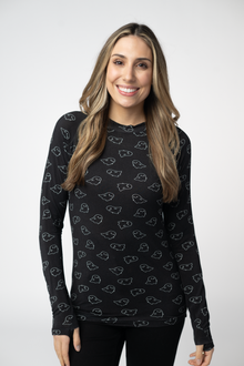 IN STOCK Blair Long Sleeve Top - Midnight Ghosts