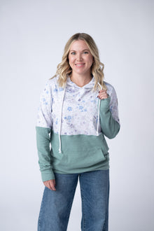 IN STOCK Hailey Pullover Hoodie - Spring Meadows and Sage
