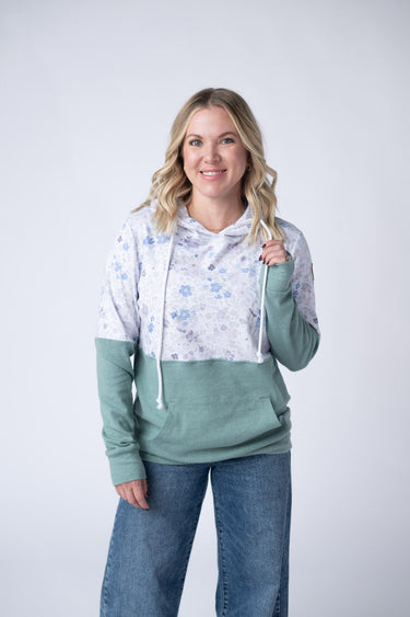 IN STOCK Hailey Pullover Hoodie - Spring Meadows and Sage