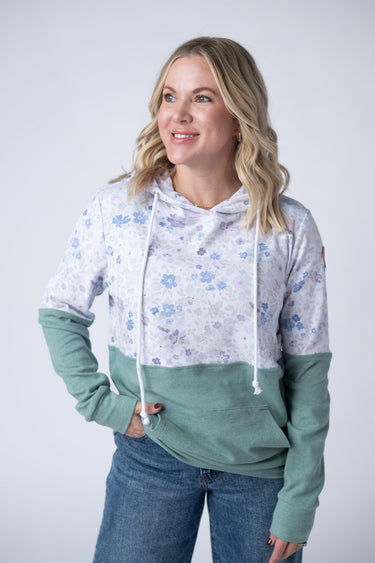 IN STOCK Hailey Pullover Hoodie - Spring Meadows and Sage