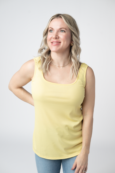 IN STOCK Rachel Ribbed Tank - Yellow