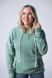 IN STOCK Kacey Ribbed Hoodie - Sage
