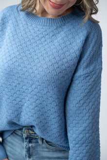 IN STOCK Gianna Pullover Sweater - Blue
