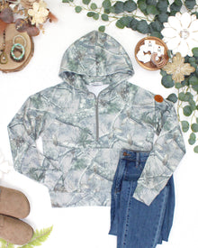 IN STOCK Shorter Halfzip Hoodie - Camo