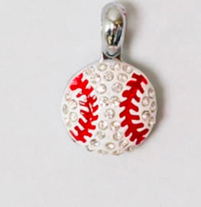 GAME DAY CHARM- SILVER BLING BASEBALL