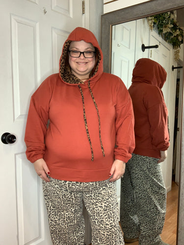 Dannie Hoodie Sweatshirt Rust - Staccato