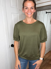 Katie Top Olive- Michelle Mae