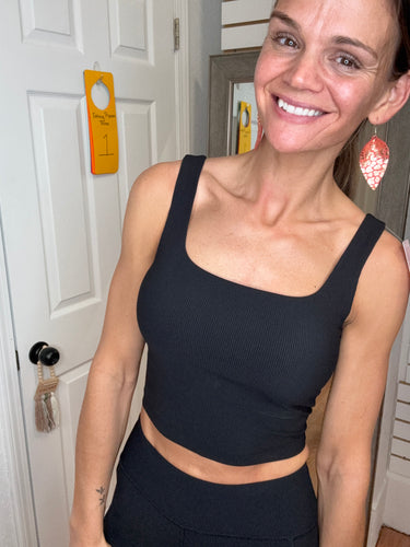 KETZY -CROP SPORTS BRA -BLACK - RAE MODE