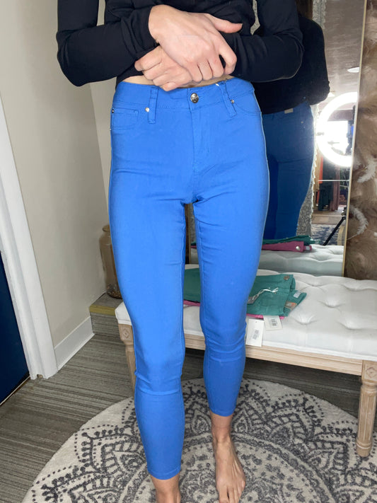 Hyperstretch Mid-Rise Skinny Jean Blue Bay