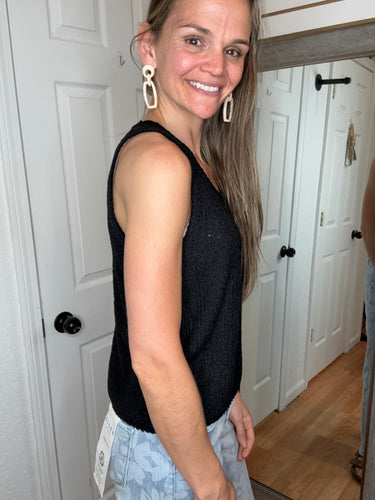 Lydia Sleeveless Top Black- Jade By Jane