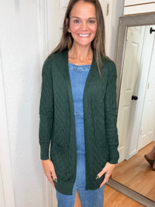 FELICIA CARDIGAN HUNTER GREEN - PS KATE