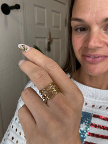 MAY ADJUSTABLE RING GOLD- MIA ACCESSORIES