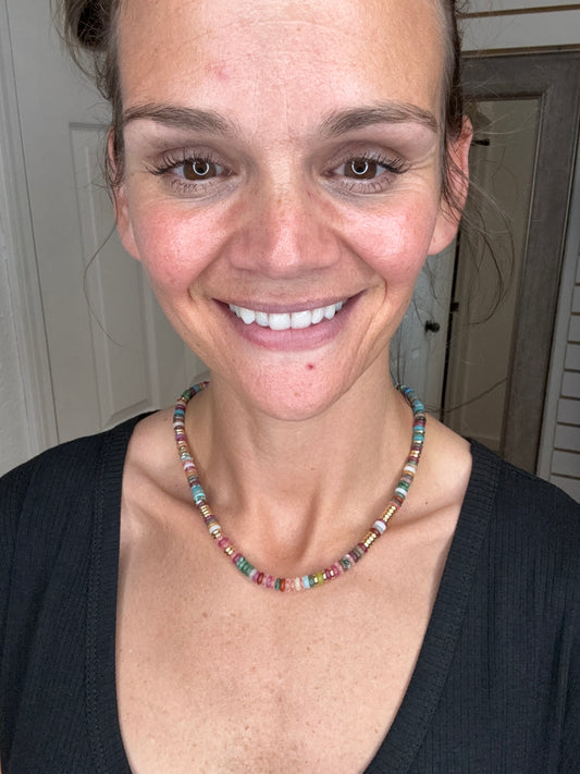 SALLY STONE AND BEAD NECKLACE- DYLAN JEWELRY