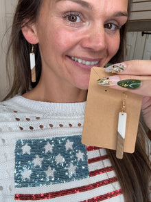 RESI EARRINGS WHITE- MIA ACCESSORIES