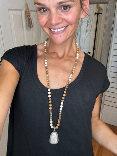 ADELE STONE NECKLACE - DYLAN JEWELRY