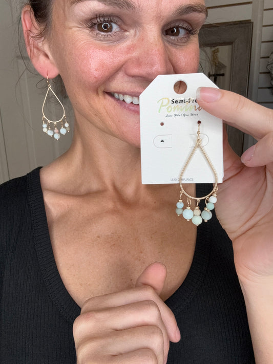 ALANNA AMAZONIE STONE EARRINGS - DYLAN JEWELRY