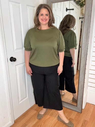 Monroe Wide Leg Crop Pants - Yelete