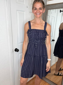 Paulie Mini Dress Navy Anniewear
