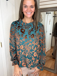 LORI LONG SLEEVE BLOUSE - HAYDEN