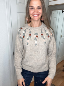 Tara Embroidered Sweater- Anniewear