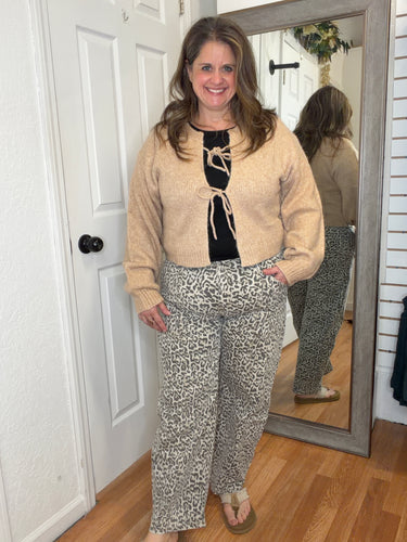Zara Leopard Barrel Denim Jeans - Lovervet