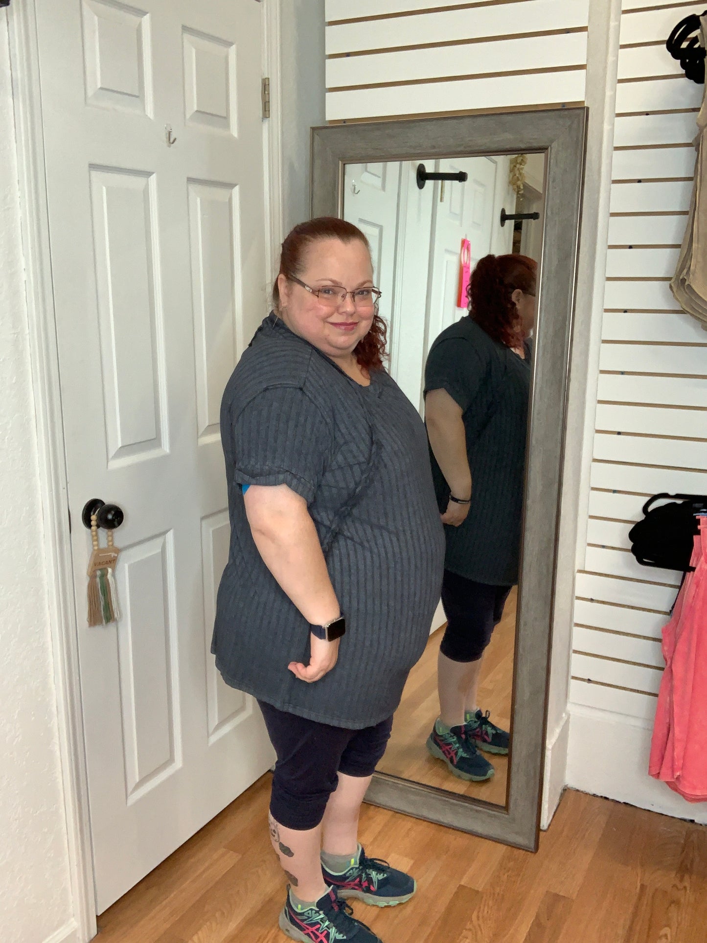 MARYANNE SHORT SLEEVE TOP ASH BLACK - ZENANA