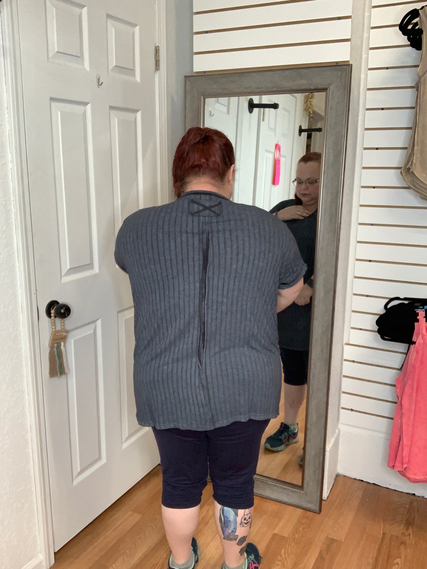 MARYANNE SHORT SLEEVE TOP ASH BLACK - ZENANA