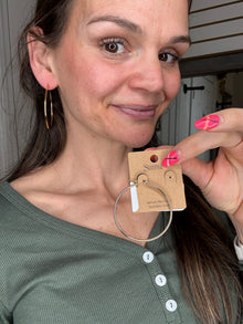 Mika Hoop Earrings- Mia Accessories