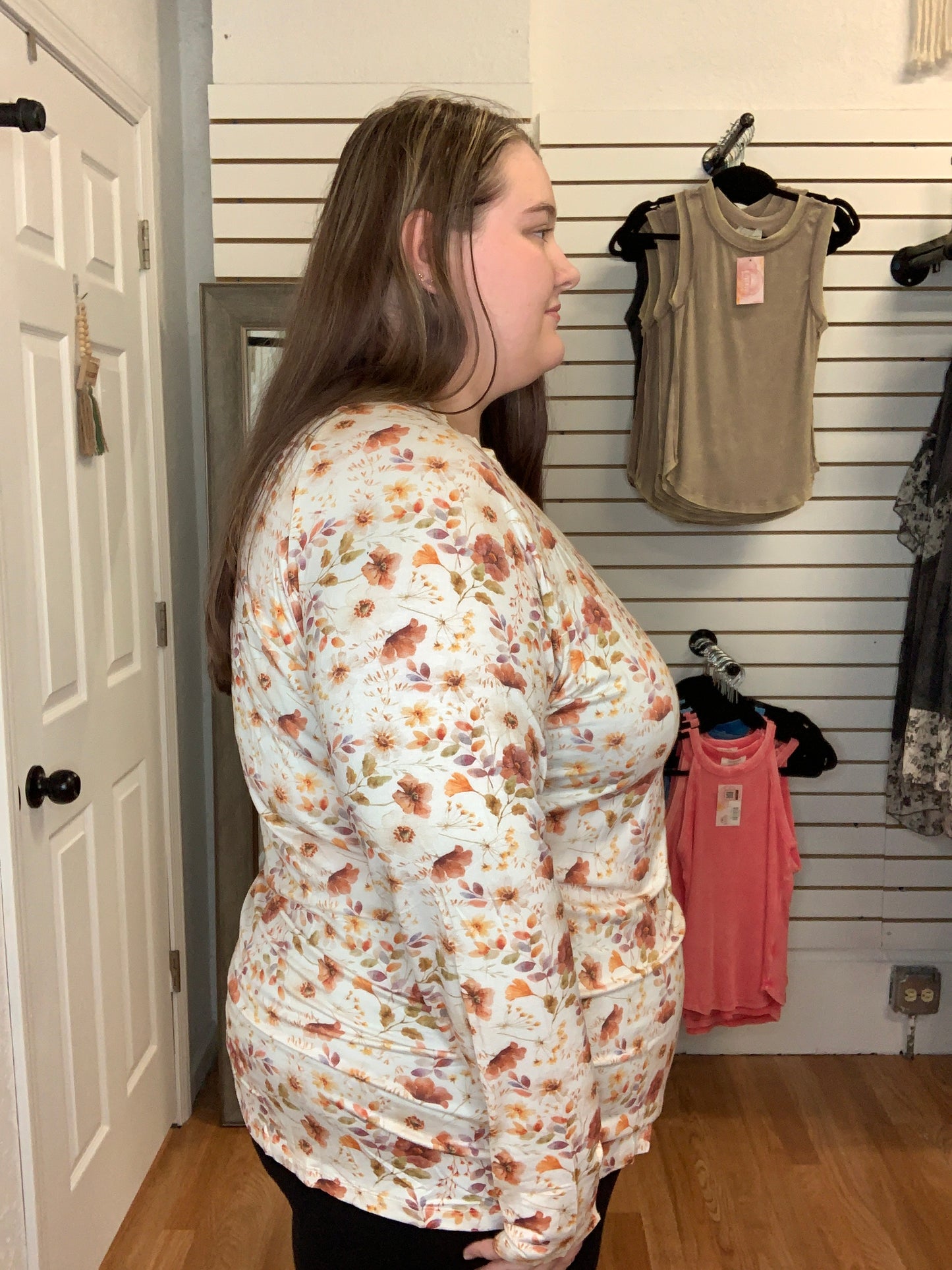 BLAIR LONG SLEEVE TOP HARVEST CHARM- MICHELLE MAE