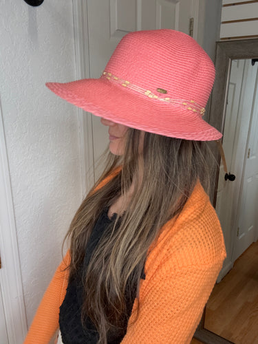 Barley Brim Hat Pink- CC