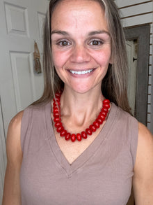 Hallie Necklace Red - Dylan Jewelry