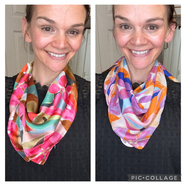 Floral Print Bandana Summer Scarf