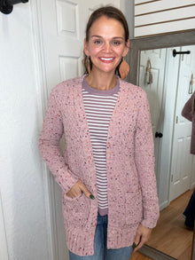 POPPY POPCORN CARDIGAN LAVANDER- STACCATO