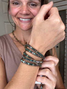 Jen India Agate Wrap Bracelet - Dylan Jewelry