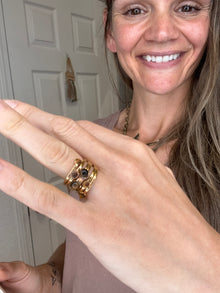 Lydia Ring Tigers Eye - Dylan Jewelry