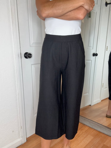 Monroe Wide Leg Crop Pants - Yelete