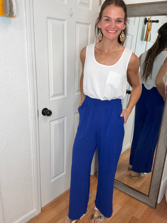 FIREWORK STRAIGHT LEG PANT - ROYAL BLUE - MITTOSHOP