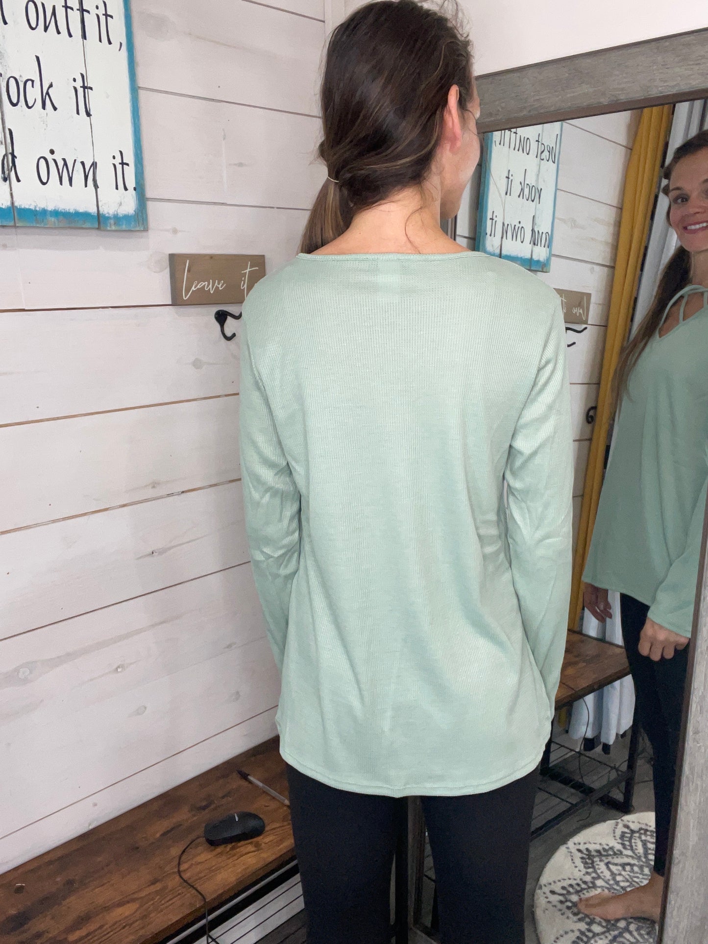 SAGE VINTAGE Long Sleeve Tunic