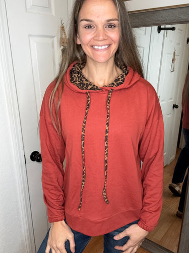 Dannie Hoodie Sweatshirt Rust - Staccato