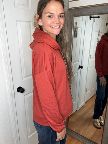 Dannie Hoodie Sweatshirt Rust - Staccato
