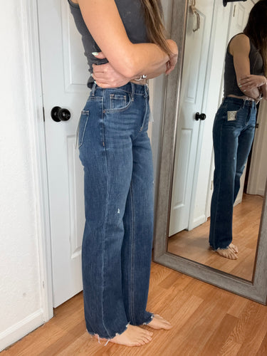Whin Straight Leg Denim Jeans- Risen