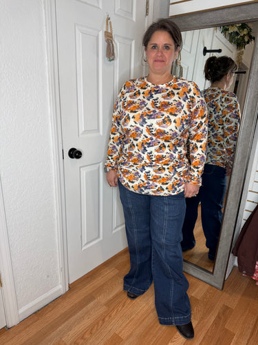 Deidra Wide Leg Denim Jeans- Risen