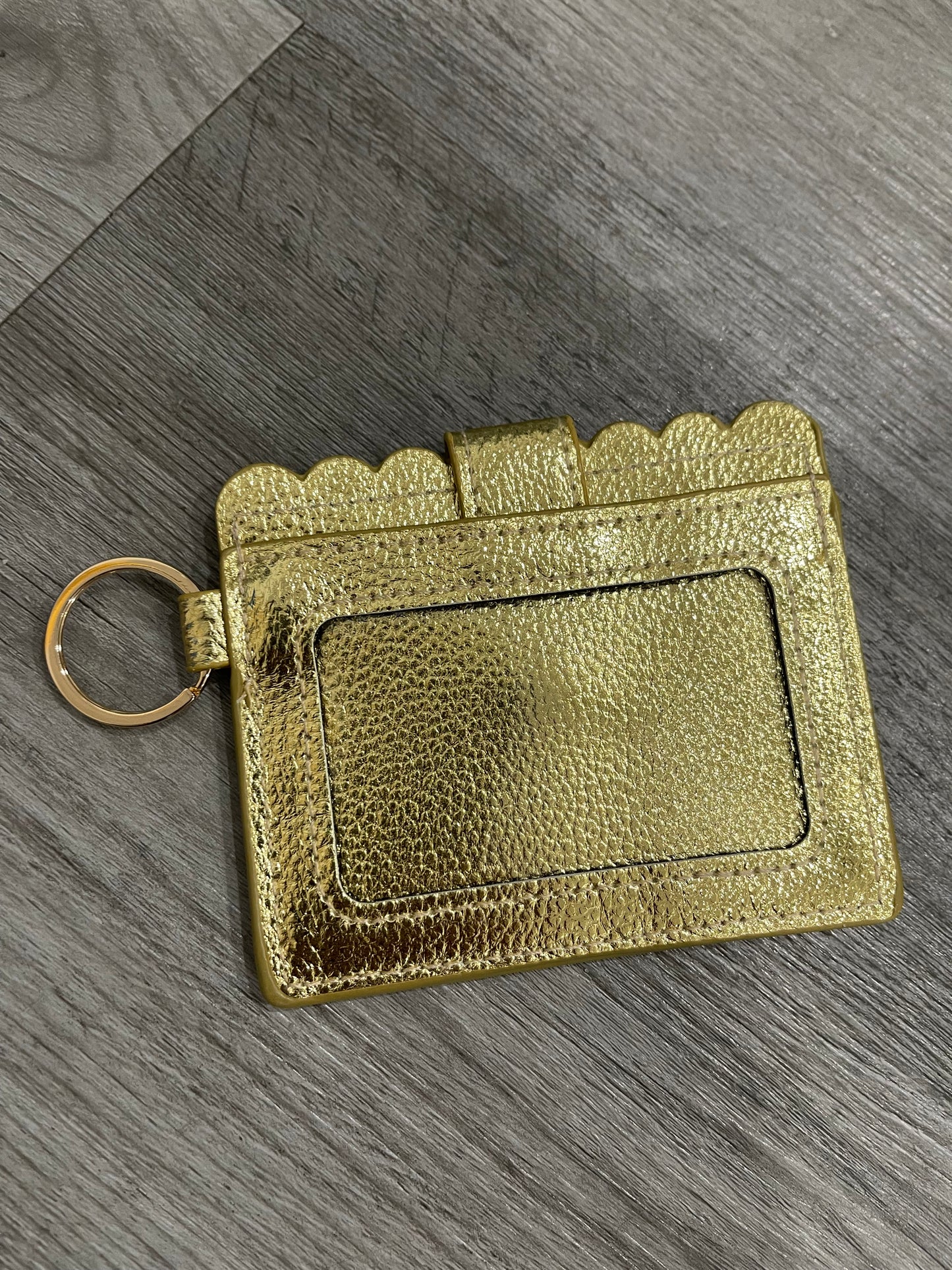 Wallet Attachment For Phone Wristlet Gold