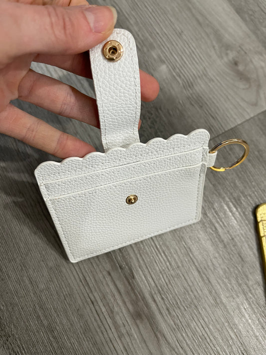 Wallet Attachment For Phone Wristlet White