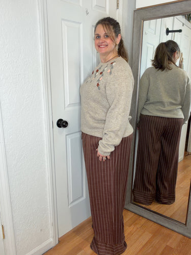 Tara Embroidered Sweater- Anniewear