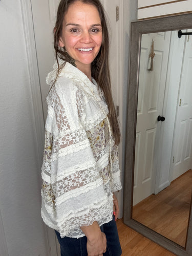 Isla Hooded Boho Top- POL