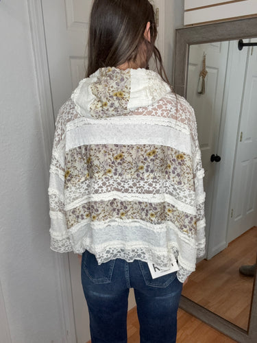 Isla Hooded Boho Top- POL